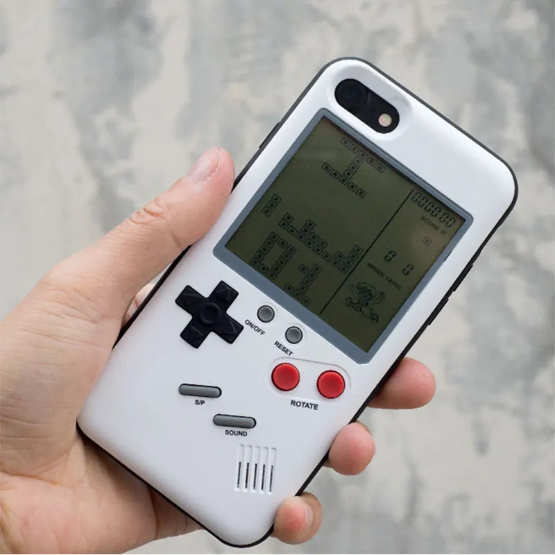 Ретро Play Tetris GameBoy чехол для телефона для Apple iPhone X iPhone 6 6s Plus 7 8 Plus чехол Чехол для игры мальчик подарок для ребенка