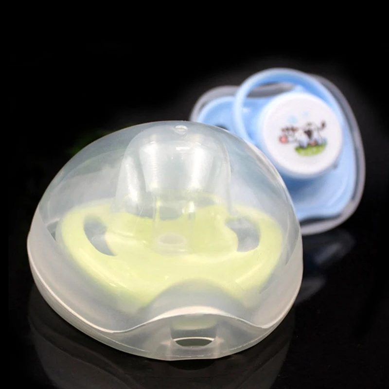 

Travel Portable Clear Baby Nipple Holder Pacifier Storage Case Box Plastic Transparent Nipple Cradle Pacifier Box No Pacifier