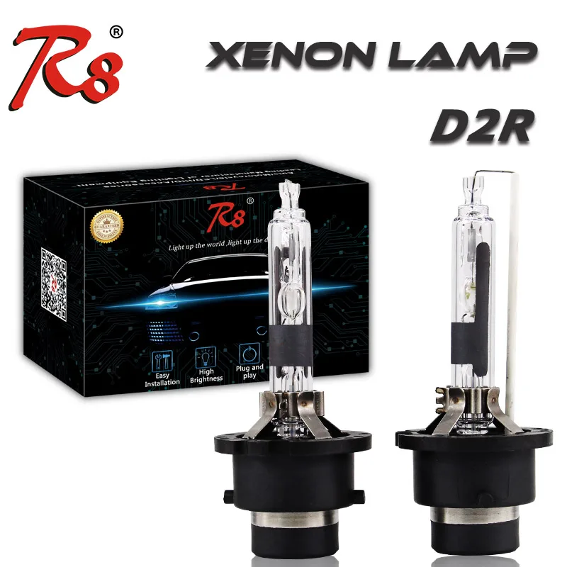 R8 Авто D2 D2R HID Ксеноновые фары лампы 35 Вт 4300 К 6000 8000 12 в металлический держатель