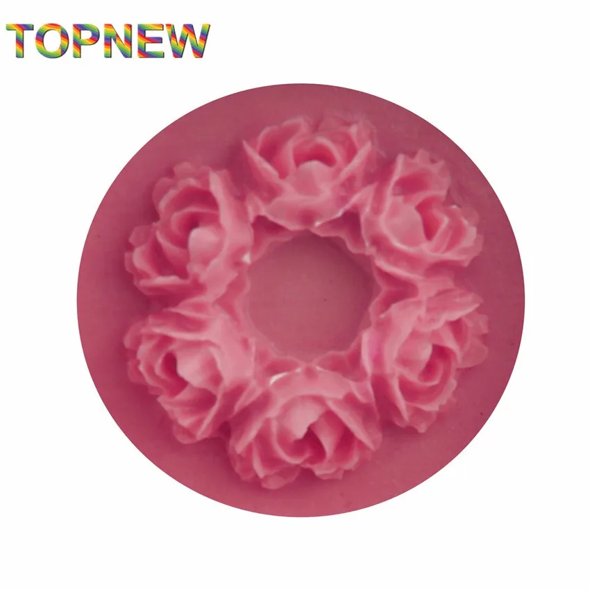 3,7*0,7 см форма цветка розы 3D Силиконовая Форма Мыло шоколадная форма для кухни для выпечки глина DIY Инструменты для украшения торта C1784