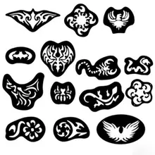 25 шт. шаблон для татуировок волосы резные мужские татуировки узоры салон парикмахерский инструмент