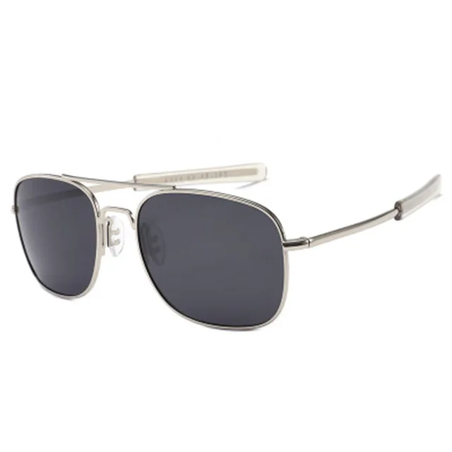 Hot LVVKEE brand Classic Men high quality Colored AO Polarized sunglasses army UV400 oculos Gafas male Driving UV400 Sun GLasses - Цвет линз: C3