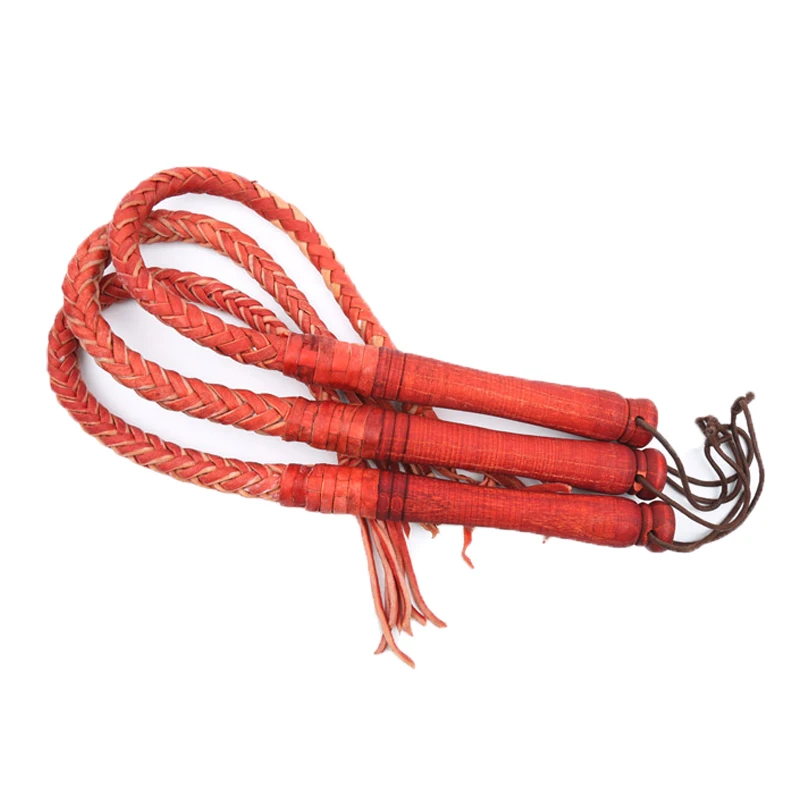 100cm Hand Made Braided Riding Whips for Horse Racing Genuine Bull