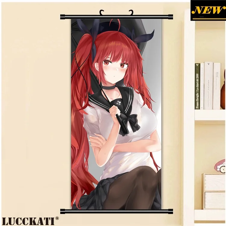 45X95 см Azur Lane Bilan Hangxian игры cameltoe Сексуальная лоли мультфильм аниме стены картину росписи плакат в рулоне Ткань Холст Картина 3