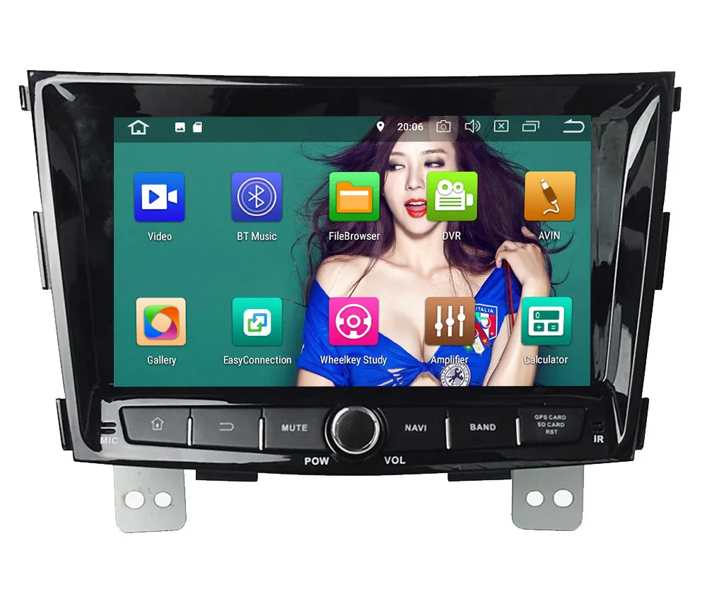 Excellent KLYDE 8" 4G WIFI Octa Core Android 8.0 4GB RAM 32GB ROM BT Car DVD Multimedia Player Radio GPS For SsangYong Tivolan 2014-2016 1