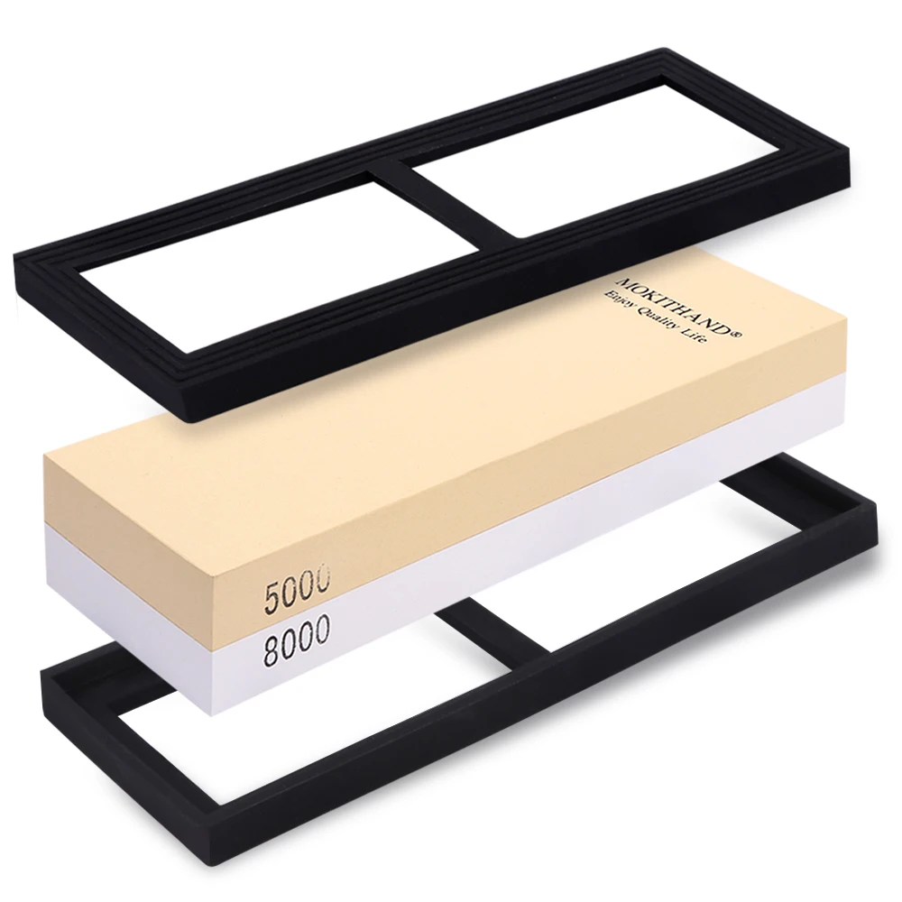 5000/8000 точильный камень Ножи точилка профессиональная Кухня Ножи точильный камень двойная сторона белая корунд
