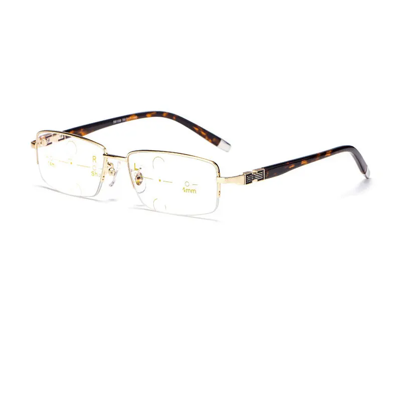 Reven Jate полуоправы очки Smart zoom прогрессивные многофокусные очки для чтения для мужчин и женщин дальнозоркость