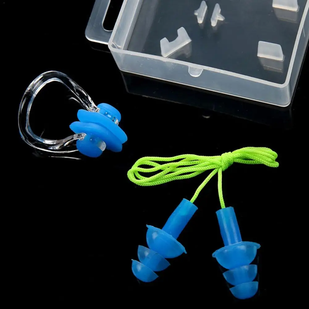 سدادات السباحة للماء لينة سيليكون السباحة للأطفال الأطفال السباحين الغوص مكافحة الضوضاء سد الأذن و الأنف كليب سدادات السباحة للماء لينة سيليكون السباحة للأطفال الأطفال السباحين الغوص مكافحة الضوضاء سد الأذن و الأنف كليب