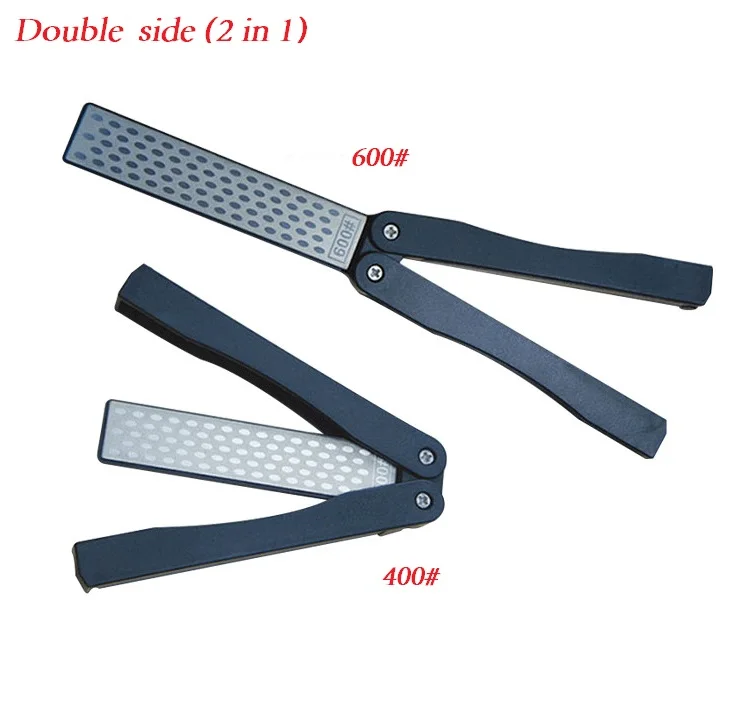 

400# 600# Double Side Diamond Plate Ti Titanize Knife Sharpening Stone Whetstone Portable Outdoor Tools HT032