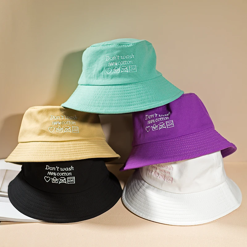 

Unisex Harajuku Bucket Hat Fishing Outdoor Panama hip hop Cap Men's Summer For fisherman hat women 2019 New bone feminino