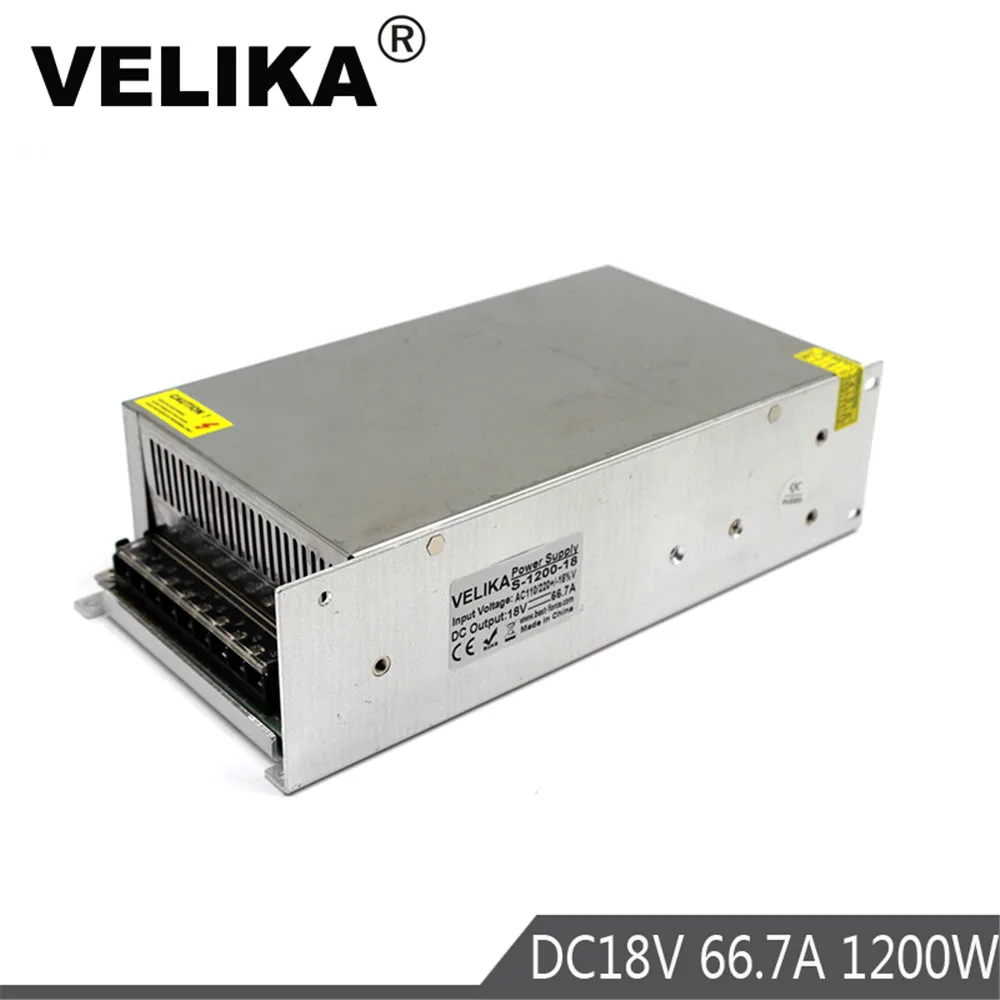 Dc Voeding Schakelaar 18V 66.7A 1200W Driver Transformator 110V 220V AC ...