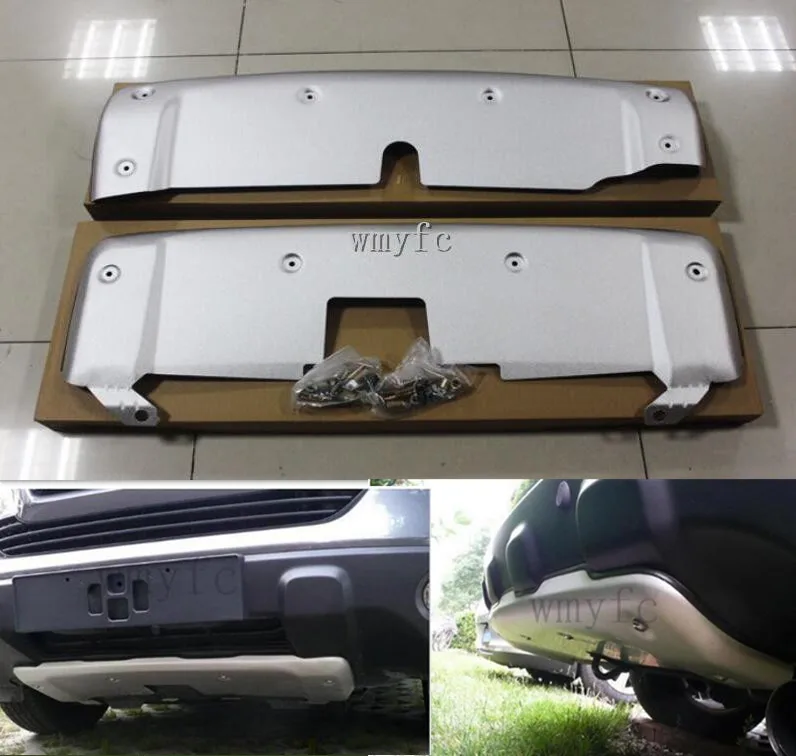 2 шт. алюминиевый сплав передний и задний бампер протектор опорная плита Подходит для Honda CRV CR-V 2007 2008 2009