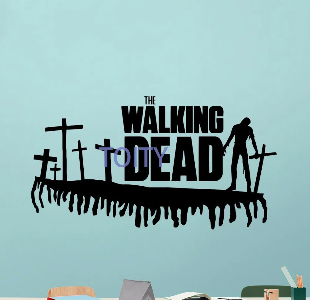 The Walking Dead Wall Sticker Movie Vinyl Decal Horror Poster Kids Room