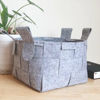 

Non-woven Free-cutting DIY Home Storage Basket Felt DIY Package Handmade Gift Decoration sewing needle felting diy packag