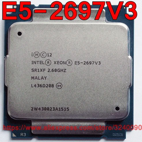 Intel ЦП Xeon E5-2697V3 2,60 ГГц 14-ядер 35 м LGA2011-3 E5-2697 V3 процессор E5 2697V3 E5 2697 V3