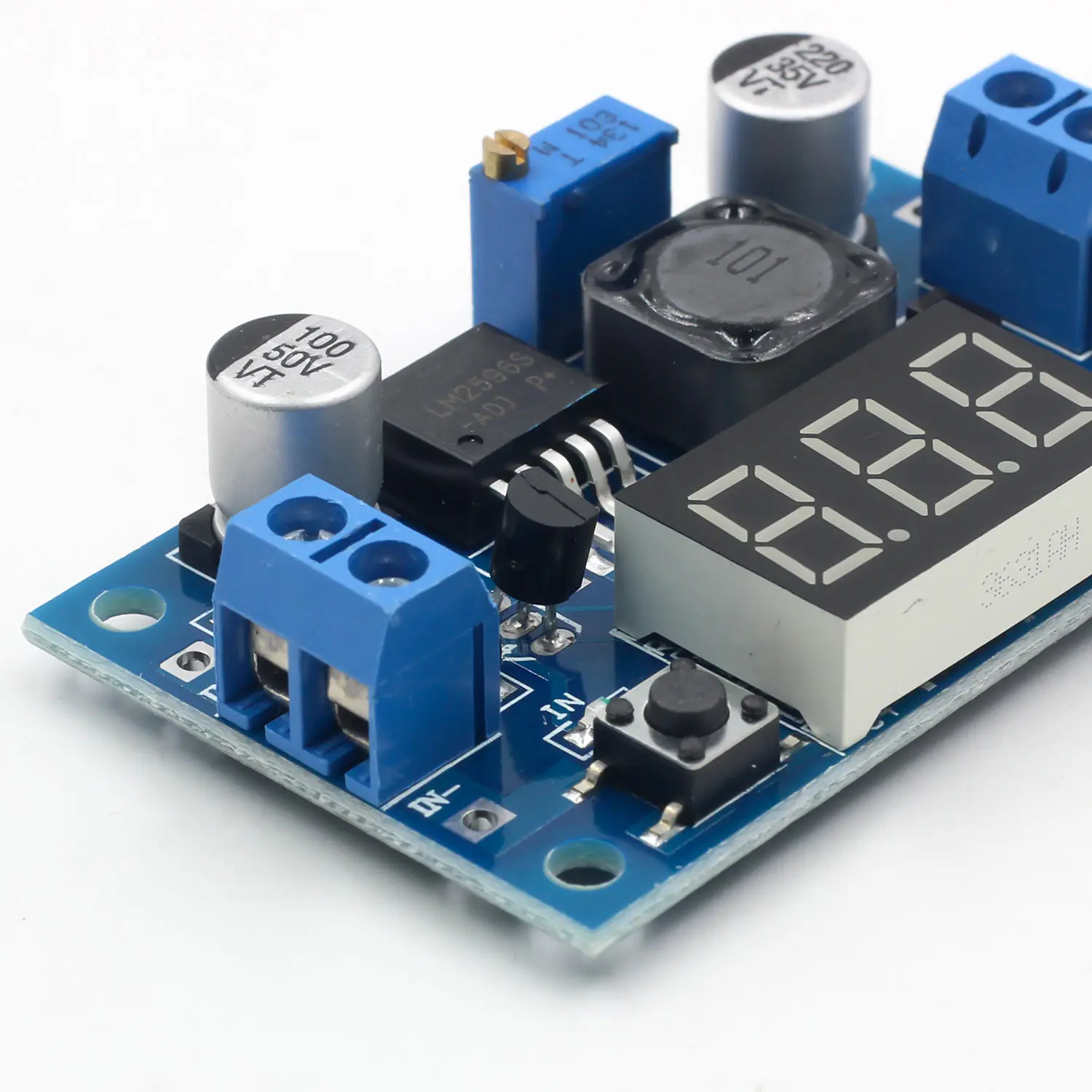 DC понижающий модуль LM2596 DC/DC 4 0 ~ 40V до 1 25 37 V Регулируемый регулятор напряжения со