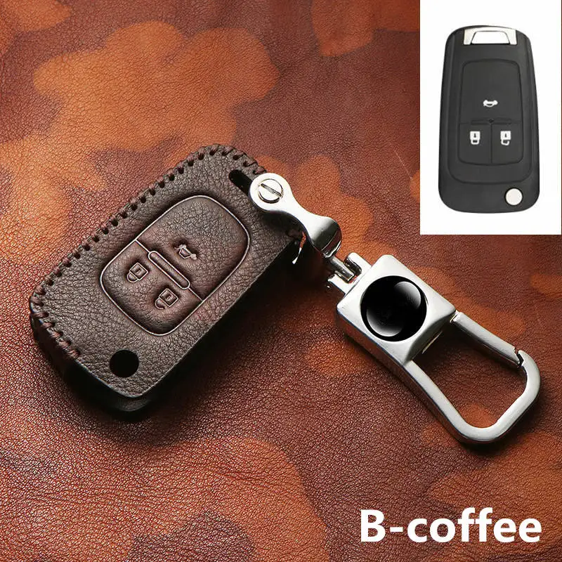 

Genuine Leather key cases sets key bags fit for Buick for Chevrolet Cruze For OPEL VAUXHALL Insignia MOKKA BUICK fold key Retro