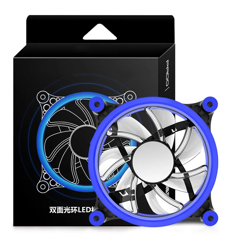 

120mm LED Computer Fan Water Cooler 3 Pin 1200RPM Fan Cool Glare Red Blue Green White 38CFM Cooler Fan For PC Case