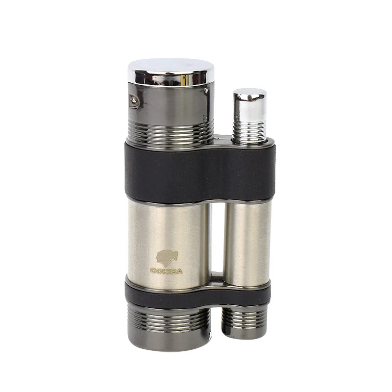 Сигарета COHIBA легче чем газ бутан зажигалка для сигар с дырочками и 3 зажигалки