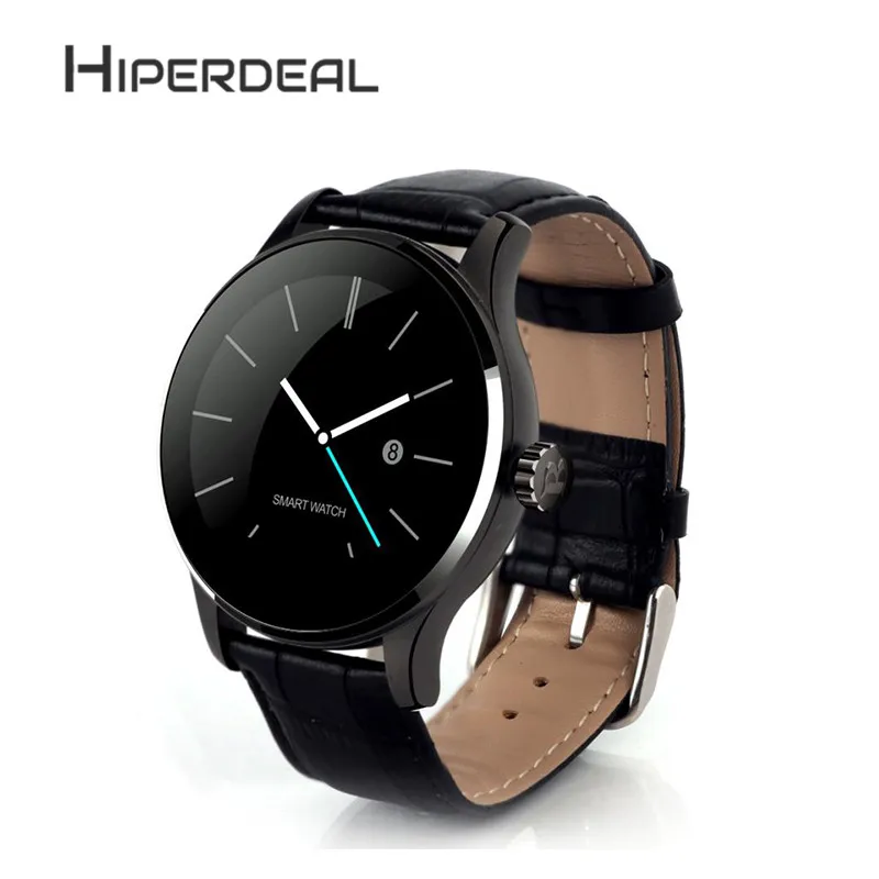 

HIPERDEAL Smart Watch MTK2502C Bluetooth Watch Heart Rate Track Wristwatch Leather High Quality Multi languages WristWatch #A