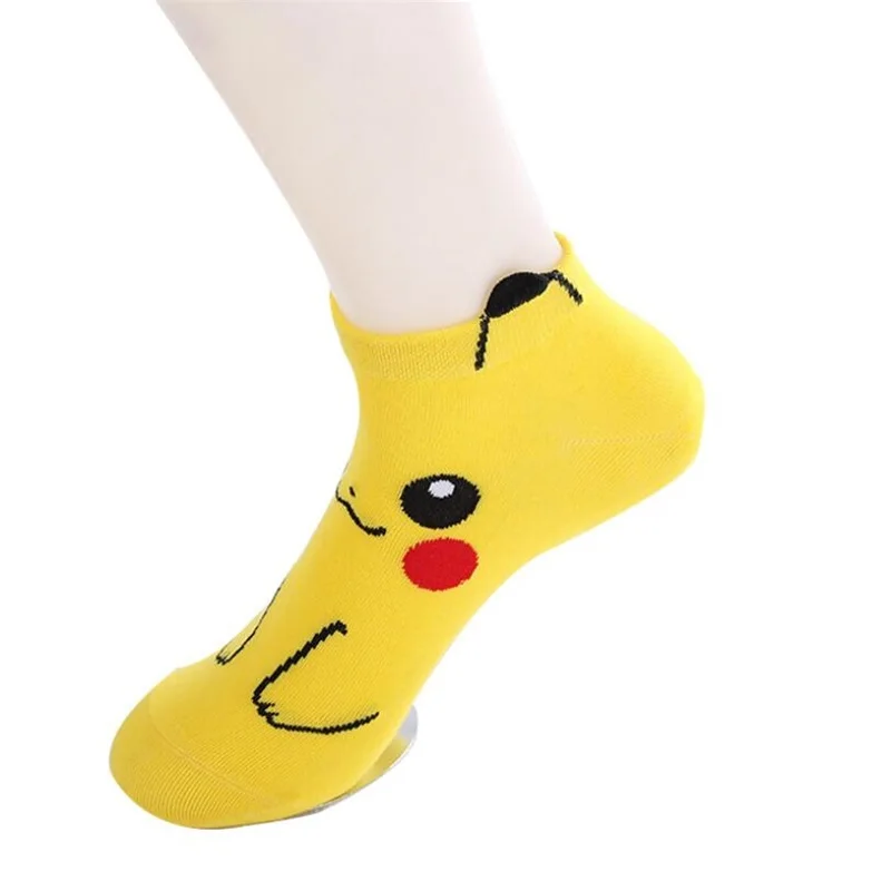 Epous Покемон Пикачу Charmander Psyduck Сквиртл Повседневное носки 3D печатных носки до щиколотки с рисунком из мультфильма Harajuku Kawaii Носки