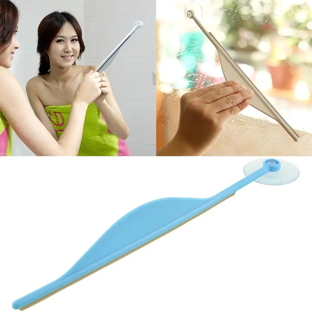 

Creative Bathroom Flat Mirror Window Glass Wiper Cleaner Bathroom Steam Wiper Cleaner Squeegee