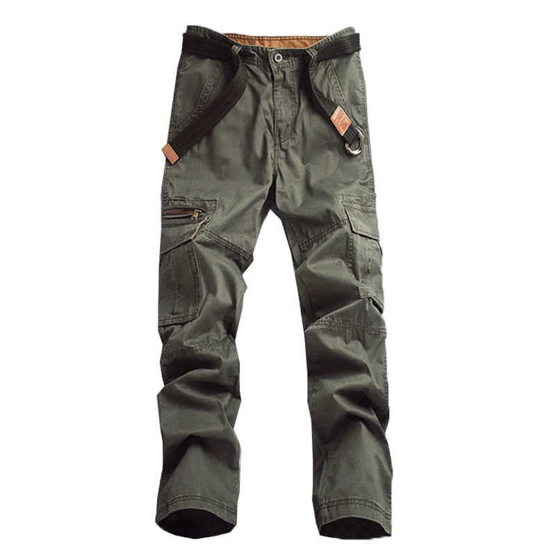 Для мужчин s однотонный Цвет брюки сумка длинные брюки на молнии Тонкий Повседневное брюки-карго для Для мужчин хороший резки Размеры: 29-38 V7C1P002(без ремня