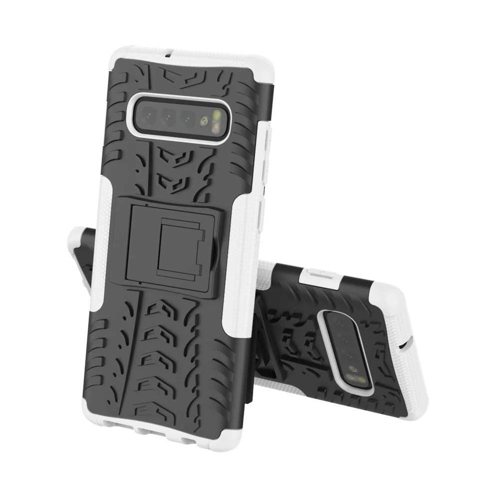 Для samsung Galaxy S10 S9 S8 Plus S10E S10 Lite Core Case жесткий пластиковый мягкий силиконовый гибридный бронированная подставка PC+ TPU чехол для телефона