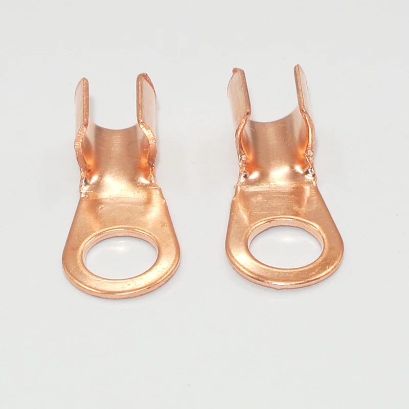 Cabo de bateria de cobre, talões abertos,