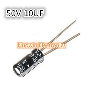 

50pcs 10UF 50V 5*11mm Electrolytic Capacitor 50V 10UF Aluminum Electrolytic Capacitor 5X11mm
