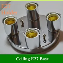Лампа база/Аксессуары для освещения/DIY Потолочная люстра база E27 держатель лампы 4 головы E27 2 шт