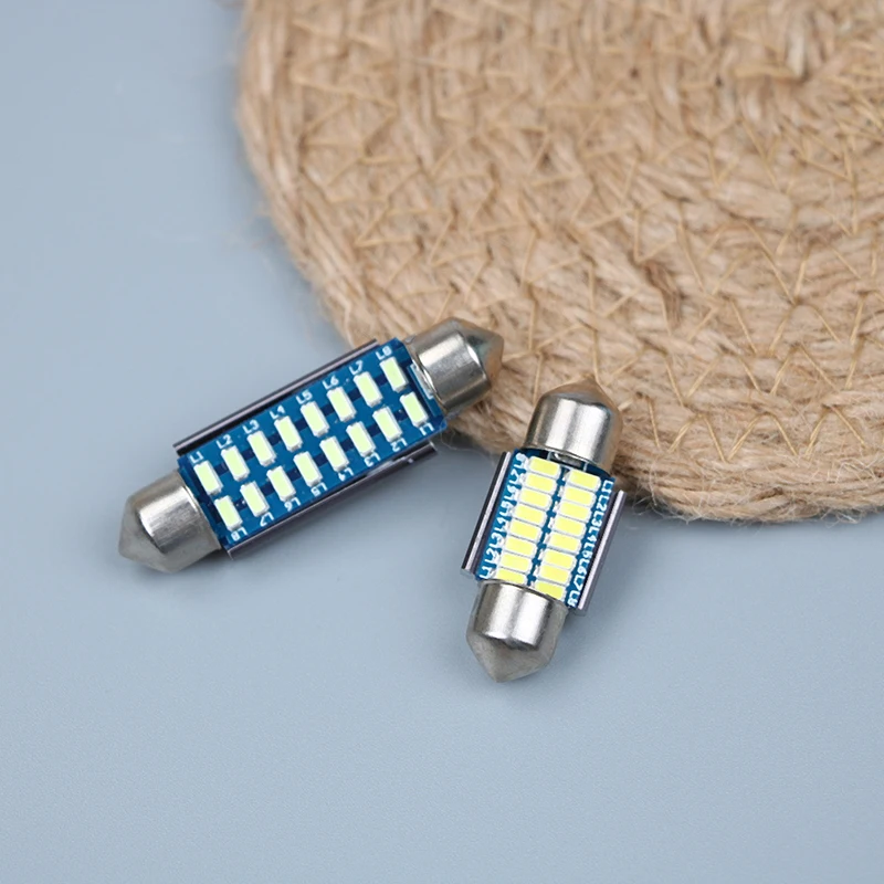 2 шт. SV8, 5 C10W C5W Led 3014 SMD 12V лампа освещения автомобиля купольная лампа 31 мм/36 мм/39 мм/42 мм Canbus Led Festoon