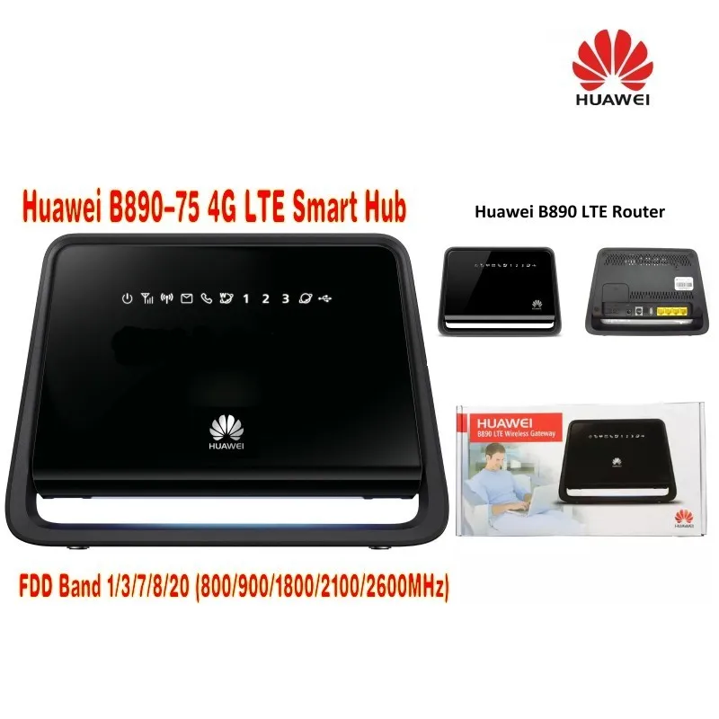 Открыл Huawei B890(b890-75) 4 г LTE маршрутизатор 4 г LTE TDD/FDD плюс с 35dbi 4 г антенны