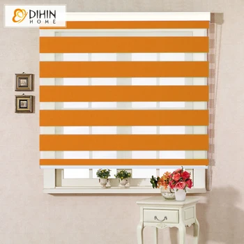 

Included Curtain New Thickening Roller Blind Shutter Double Layer Shade Blinds Custom Made Curtain Zebra Blinds Free Shipping