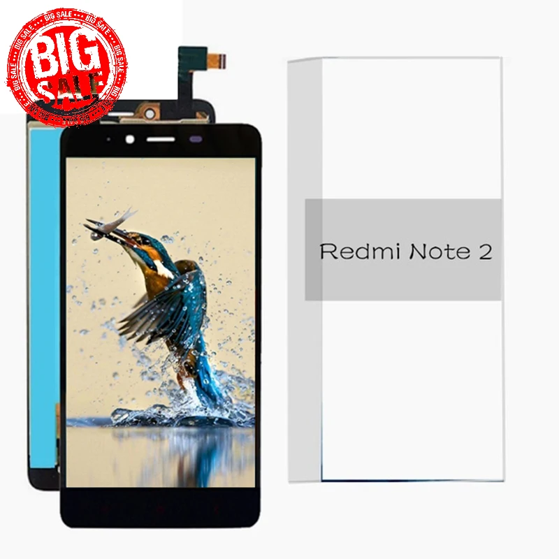 Протестированный 5 &quotбез битых пикселей FHD LCD для XIAOMI Redmi Note 2 дисплей | Экраны для мобильных телефонов -32866684775