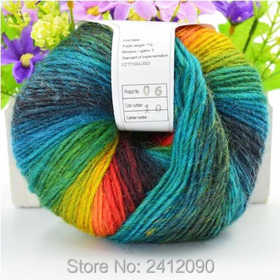

Mixed Color Segment Dyed Wool 3 pcs Merino Wool Yarn For Knitting Cheap Crochet Yarn For Shawl Scarf Mohair Knitting Tape Yarn