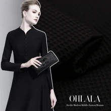 Индивидуальные 140 см шириной 390 г/м пользовательские трехмерная вогнутые и можная жаккардовая ткань осенняя одежда пальто ткань