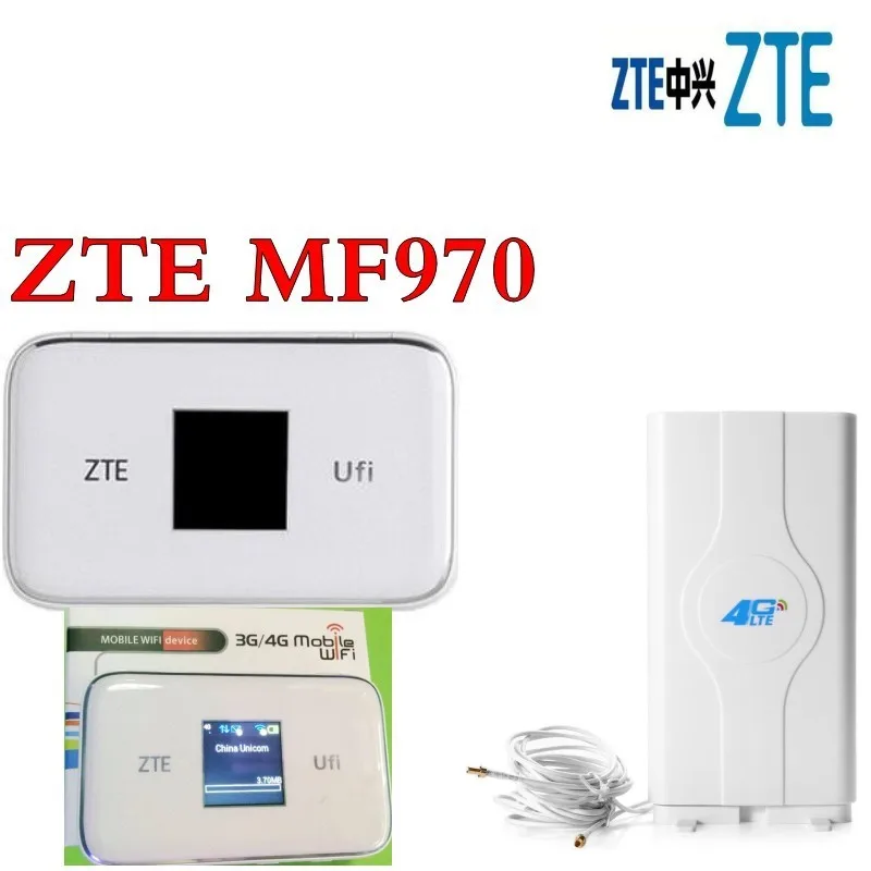 

unlocked ZTE MF970 with 4g antenna LTE pocket 300mbps dongle Mobile Hotspot 4g
