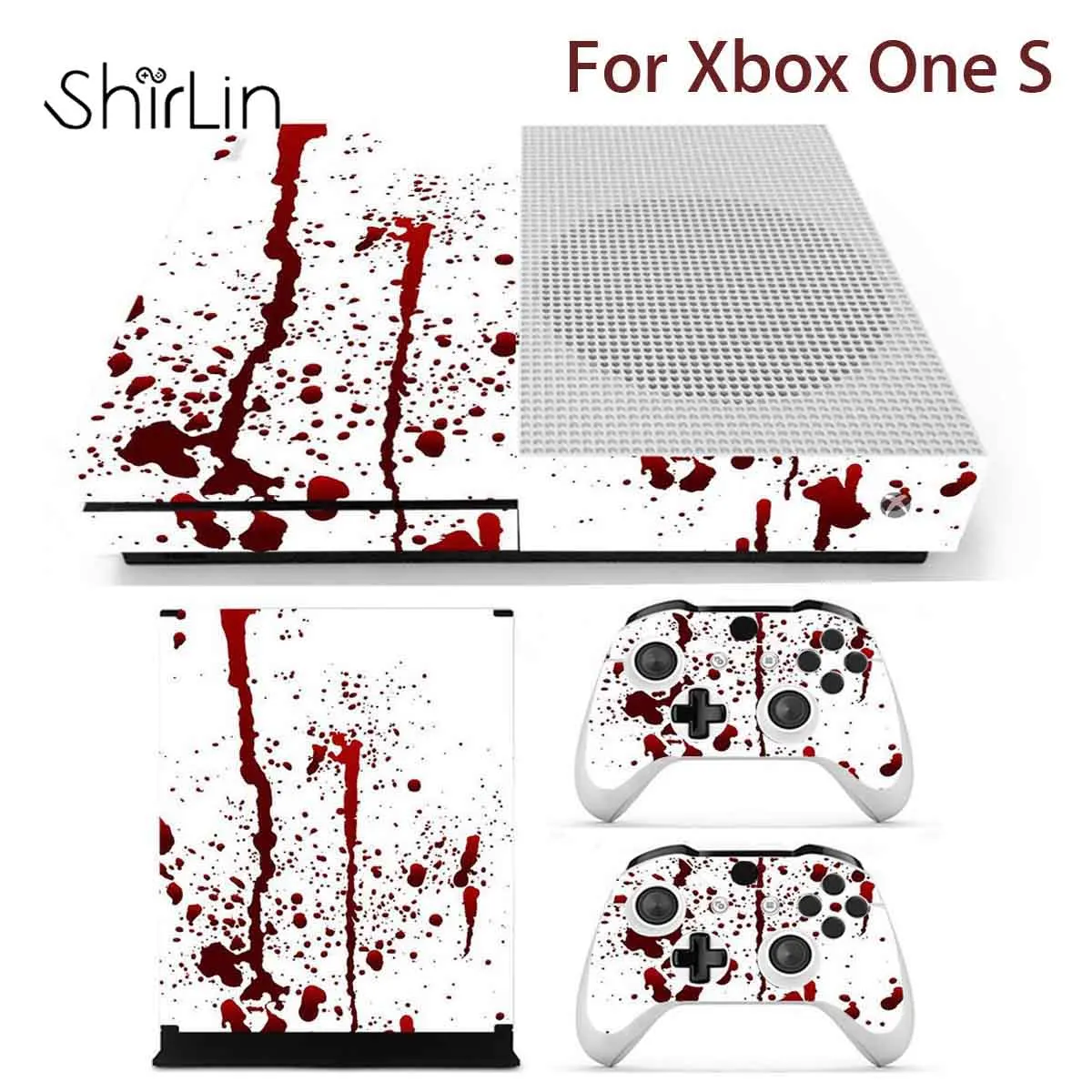 Виниловая Наклейка Red Bloody Splash Splitter защитная крышка контроллера для консоли S и 2