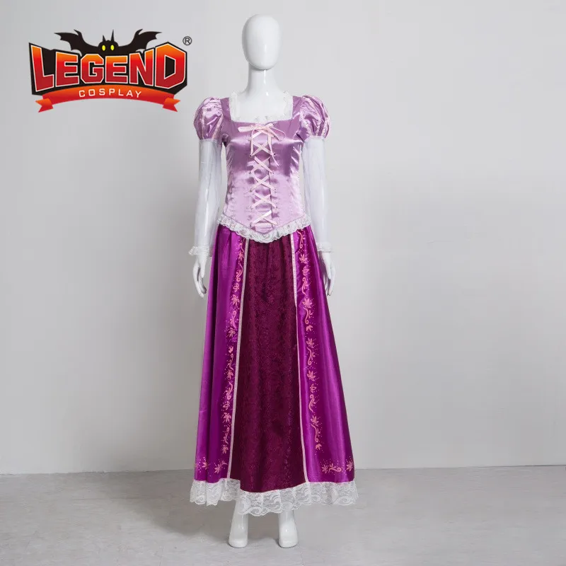 

purple princess rapunzel dress cosplay adult costume custom made