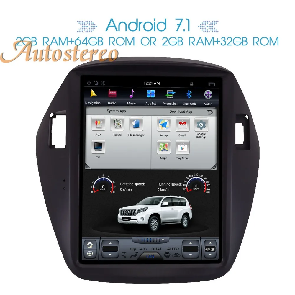 

Android7.1 Tesla style 10.4 inch Car No DVD Player GPS Navigation For Hyundai IX35 2009-2016 radio stereo unit Satnav multimedia