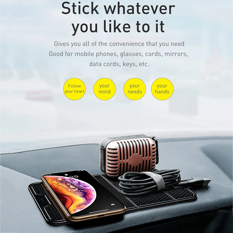  Baseus Universal Car Phone Holder for Cell Mobile Phone Wall Desk Sticker Multi-Function Nano Rubbe