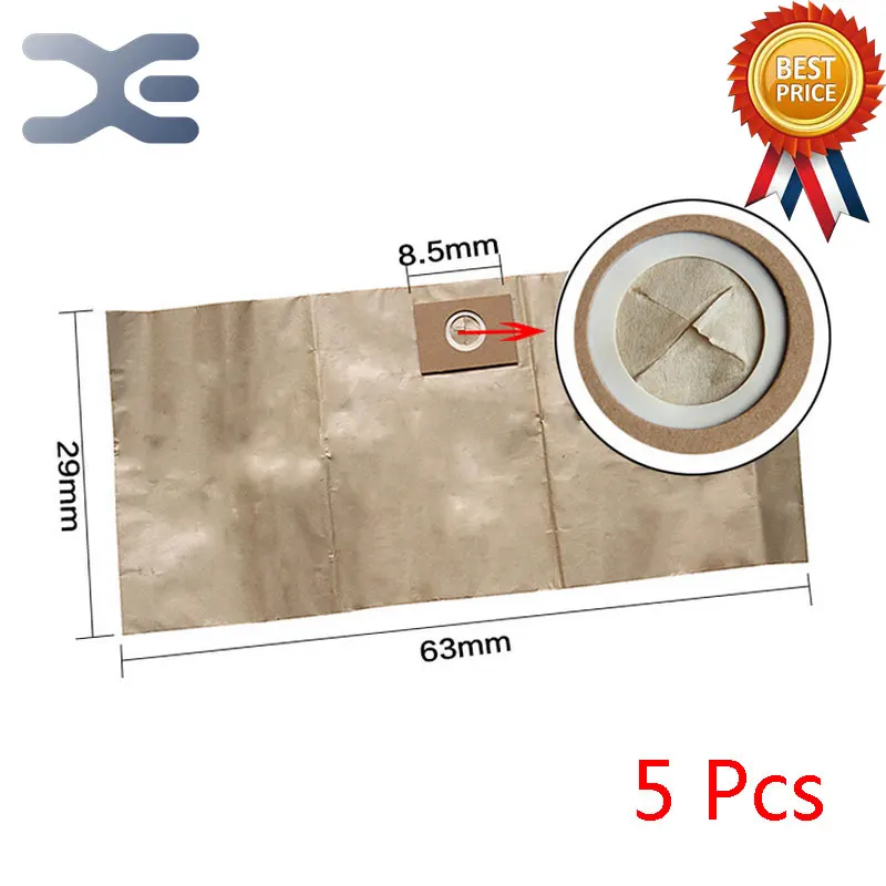 

5Pcs High Quality Adaptation For GY-308 Vacuum Cleaner Accessories Dust Paper Bag Garbage Bag Dust Bag 20L Dedicated