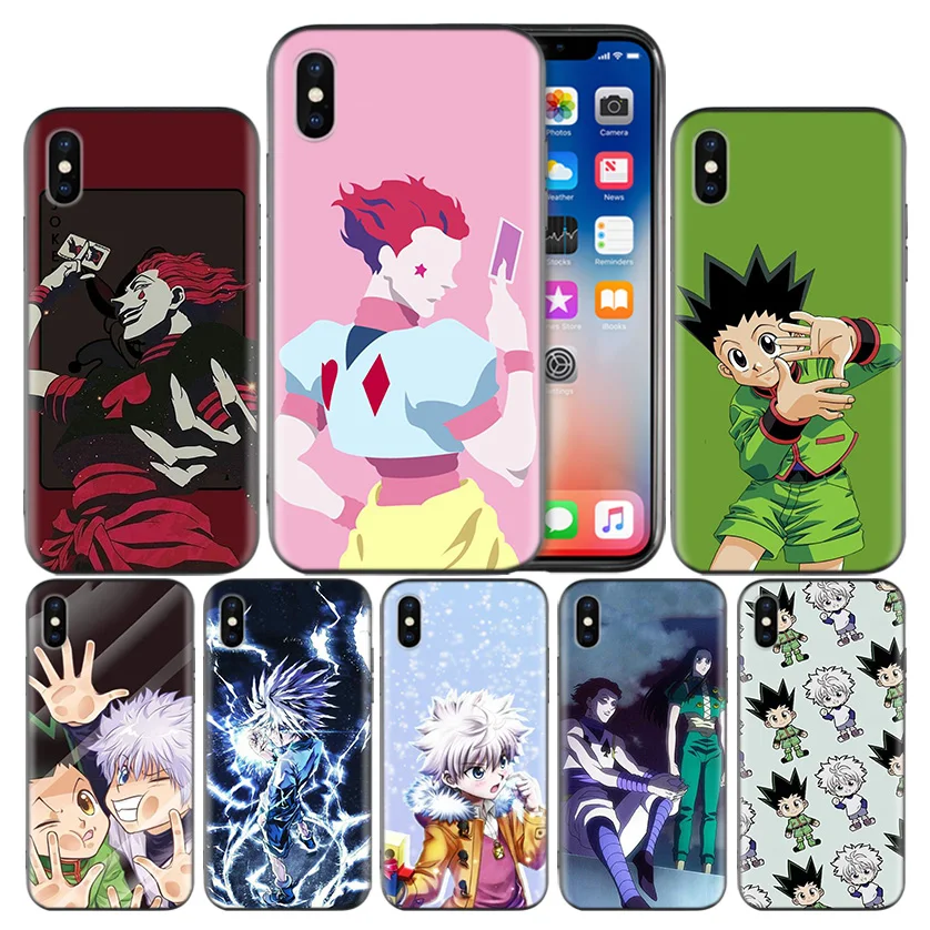 

Anime hunter Frosted Fundas Back Case For Apple iPhone 7 8 6 6S Plus X XS MAX XR 5 5S 5C SE 10 Ten Protective Cover Coque