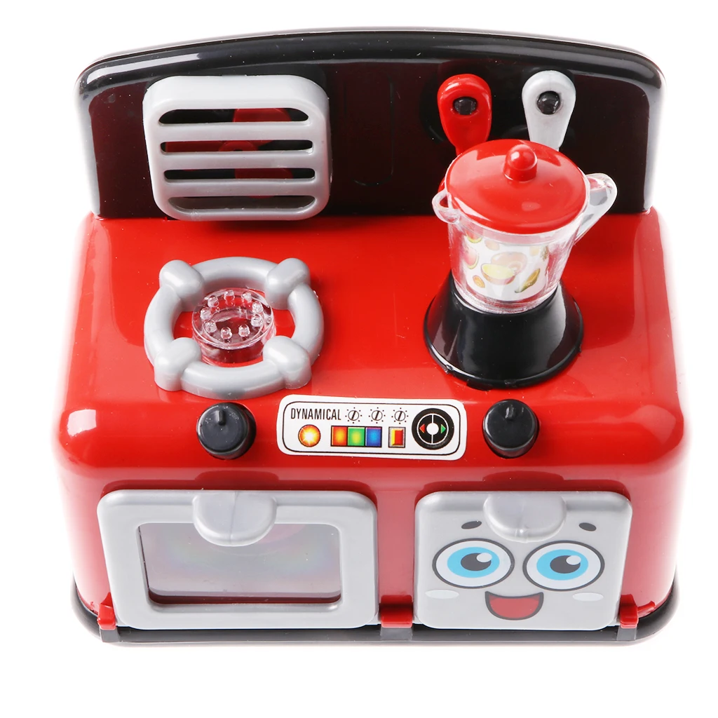 Pretend Play Electric Stove Cooker Oven Juicer Set Play Food Kichen Cooking Appliance Toy - Boys Girl Educational Game Gift