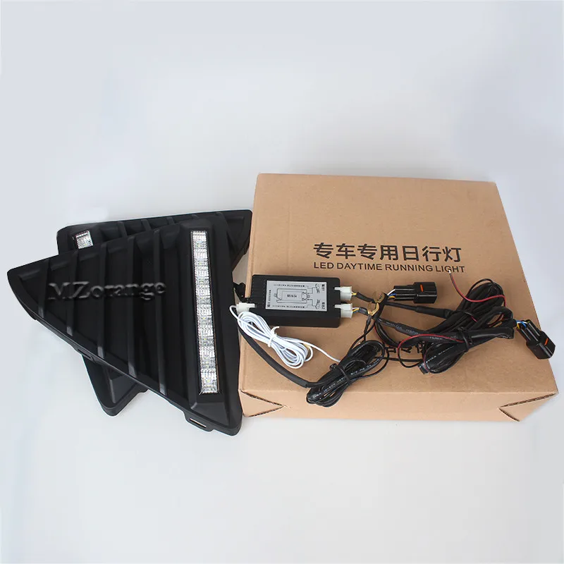 

2Pcs Car LED DRL Daytime Running Lights with Dimming Light Function for Ford Focus 3 2012 2013 2014 Auto Car Styling Day Light