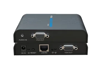 

Up to 120m, LKV373VGA HDbitT VGA over IP CAT6 Extender Adaptor with Audio 1080P