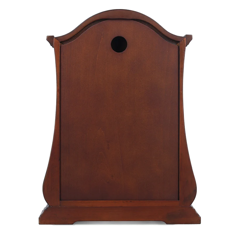 العلامة التجارية الجديدة الراقية خشبية ساعة مكتب الصامتة الكوارتز حركة ساعة الطاولة الكريستال وستمنستر الموسيقى الدق