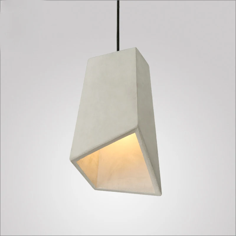

Industry Retro Single Head Cement Chandeliers Lighting Fixture Nordic Creative Living Room Restaurant Bar Hanging Light PL573