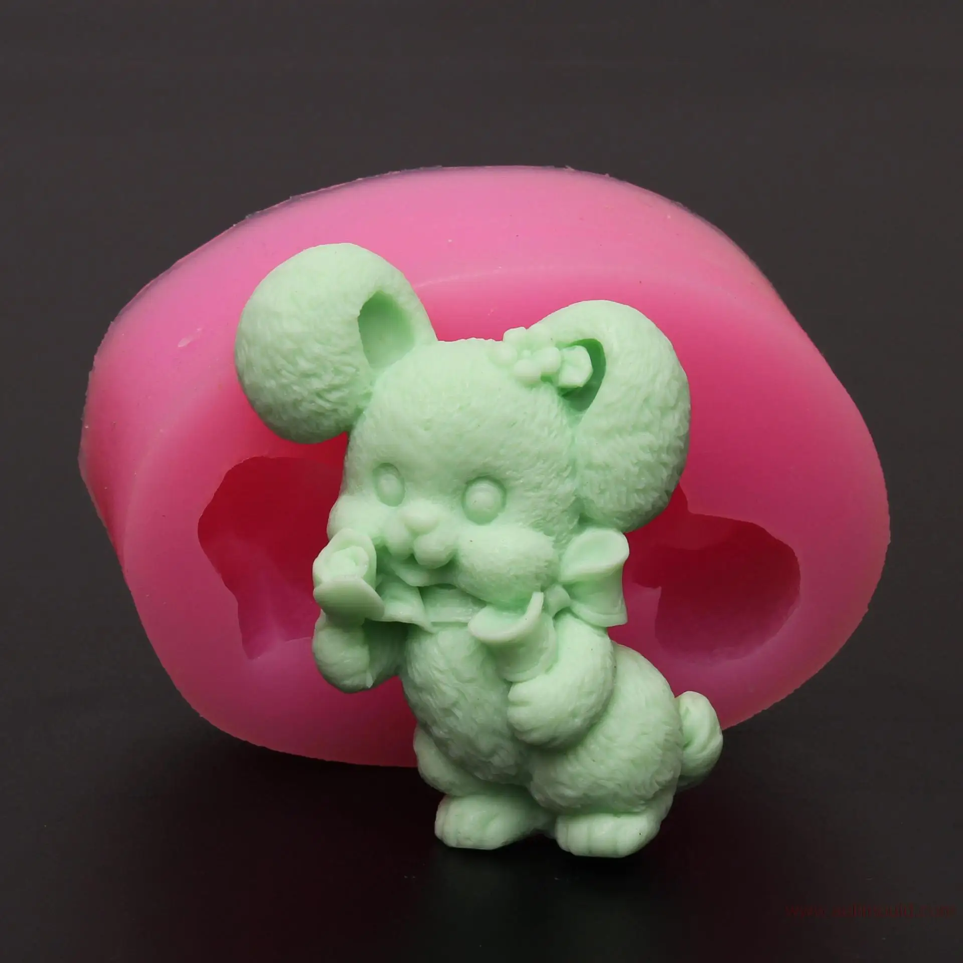 

Rabbit Soap Mold 3D Clay Craft Plaster Animal Mould DIY Soap Making Silicone Mold